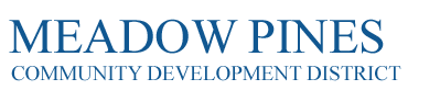 Meadow Pines Community Development District Logo